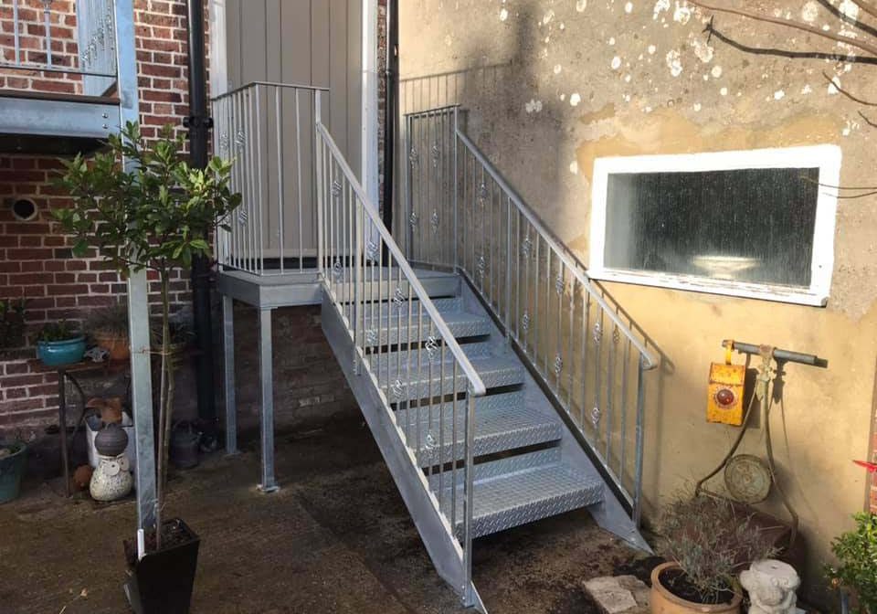 Steel stairwell