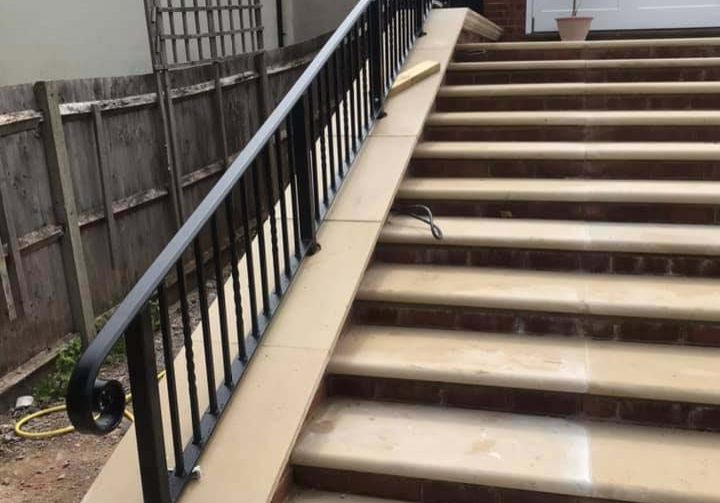 Steel handrail